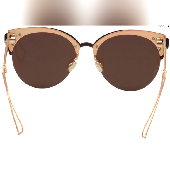 DIOR "DIORAMA CLUB" 55MM MATTE BLACK & CORAL WOMEN'S DESIGNER SUNGLASSES - Picture 5 of 11